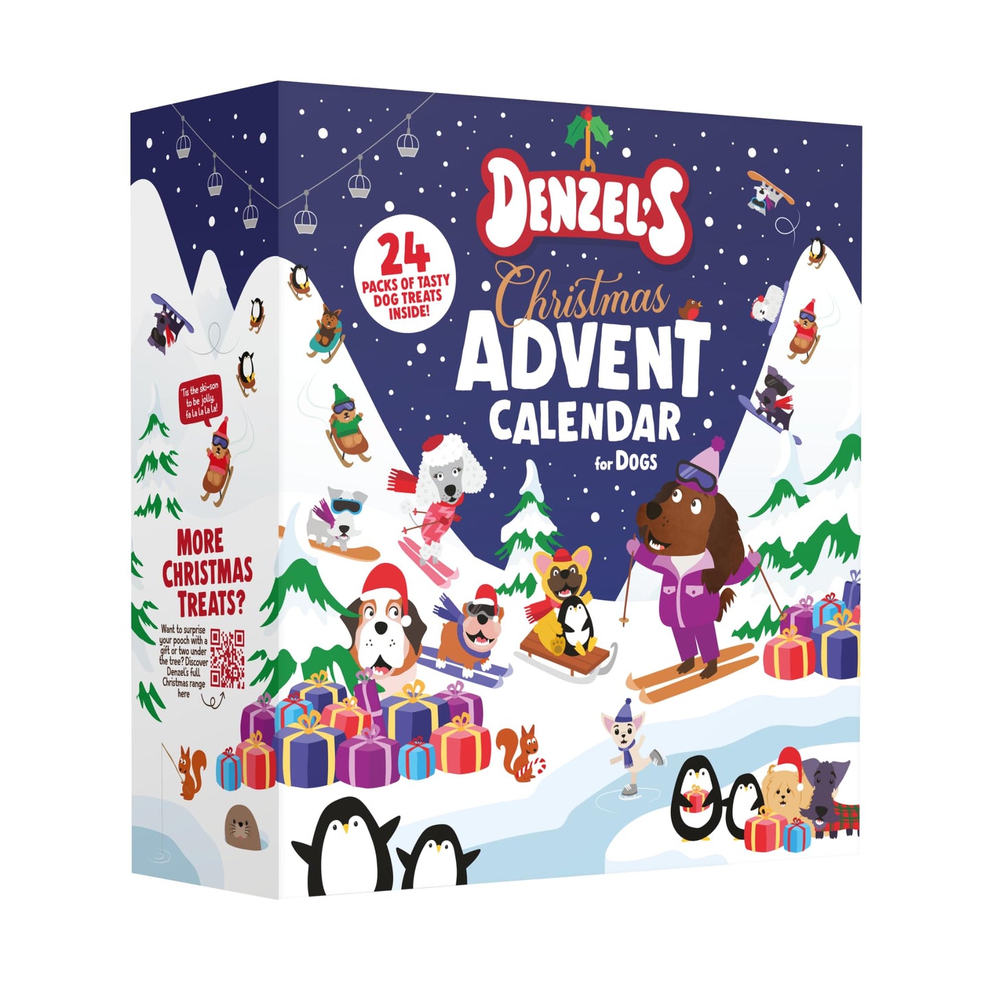 Denzel's Jumbo Christmas Dog Advent Calendar 2024 - All Natural Christmas Dog Treats - 292g