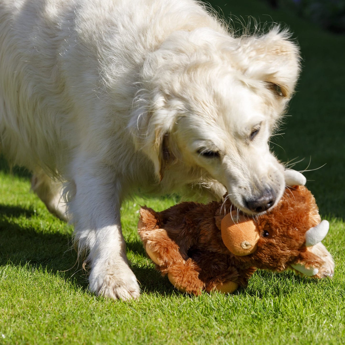 Petface Farmyard Buddies Hetty the Highland Cow Plush Dog Toy