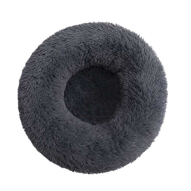 Detachable and Washable Comfy Donut Dog & Cat Beds Warm Bed Pet Round Plush Puppy Beds