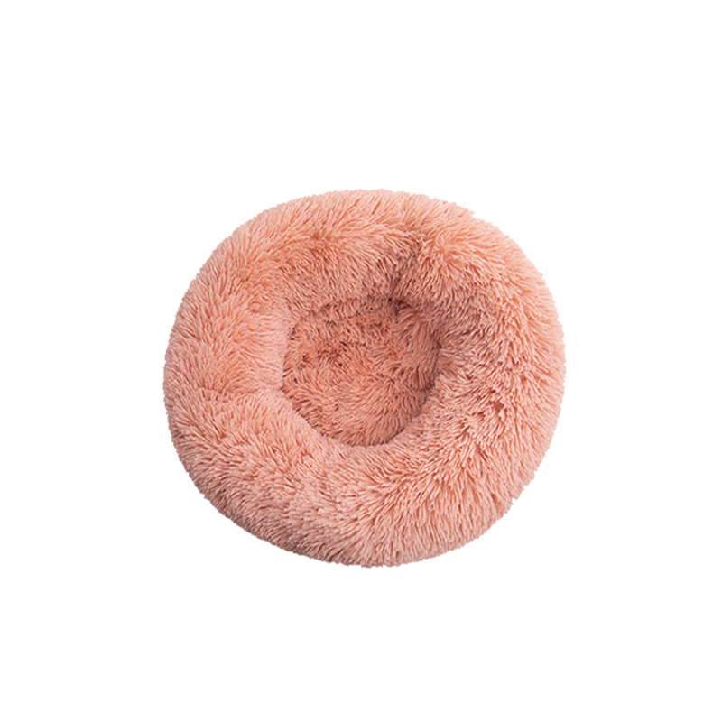 Detachable and Washable Comfy Donut Dog & Cat Beds Warm Bed Pet Round Plush Puppy Beds