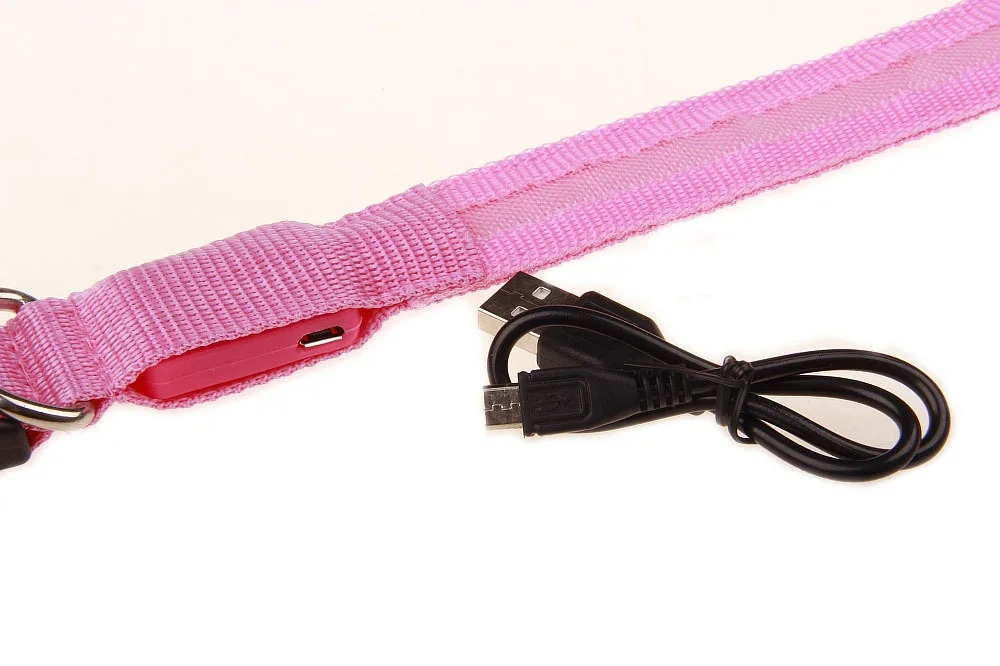 USB Rechargeable LED Pet Collar – Night Visibility for Safety & Style