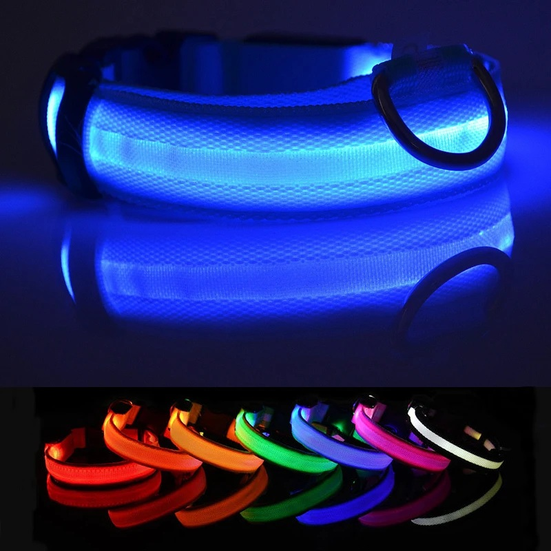 USB Rechargeable LED Pet Collar – Night Visibility for Safety & Style