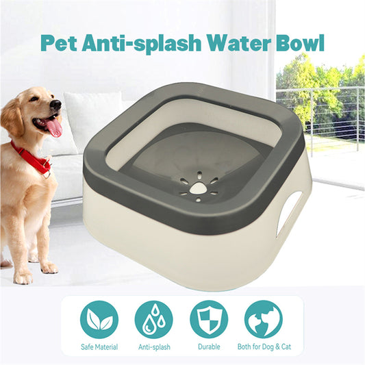 Dog Water Bowl Non Spill, 1L Capacity, Splash-Free Carried Pet Car Water Bowl for Dogs, Cats