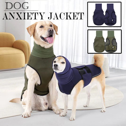 Dog Anxiety Jacket with Reflective Strips – Calming Vest for Stress Relief, Thunderstorms, and Fireworks